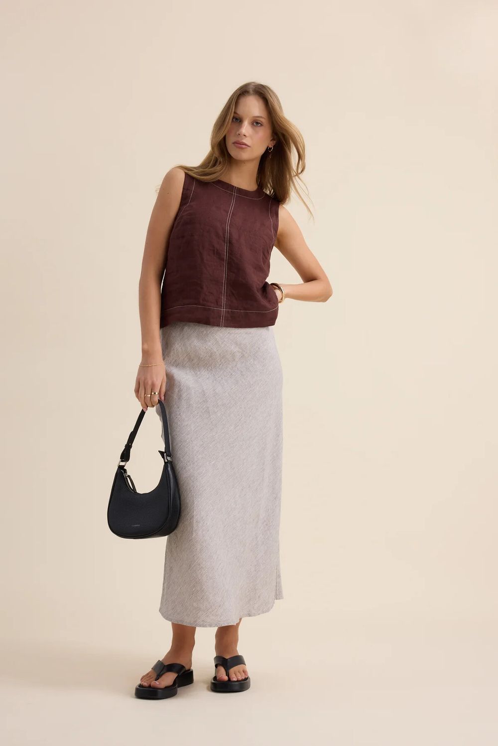 The Linen Slip Skirt