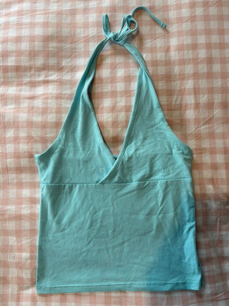 Blue Halter Top
