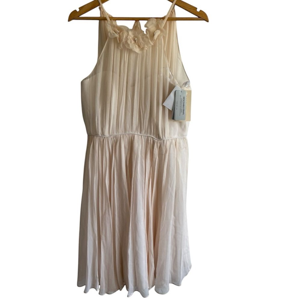 Forever New Larnica Flower Applique Dress Size AU 12 chiffon Silk