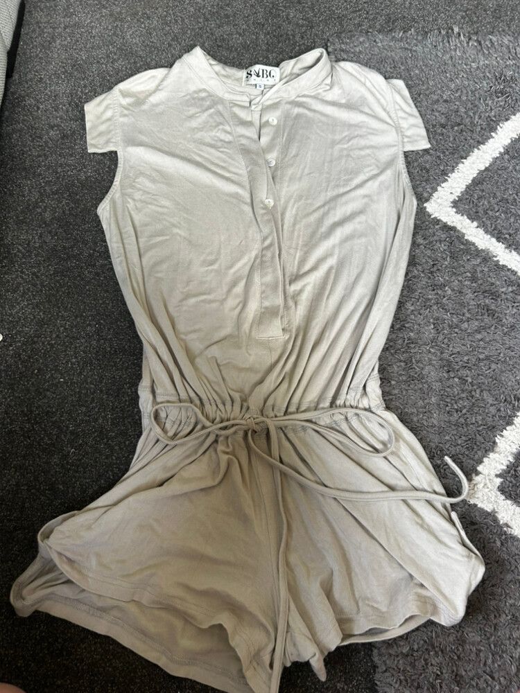Sabo Skirt Beige Playsuit