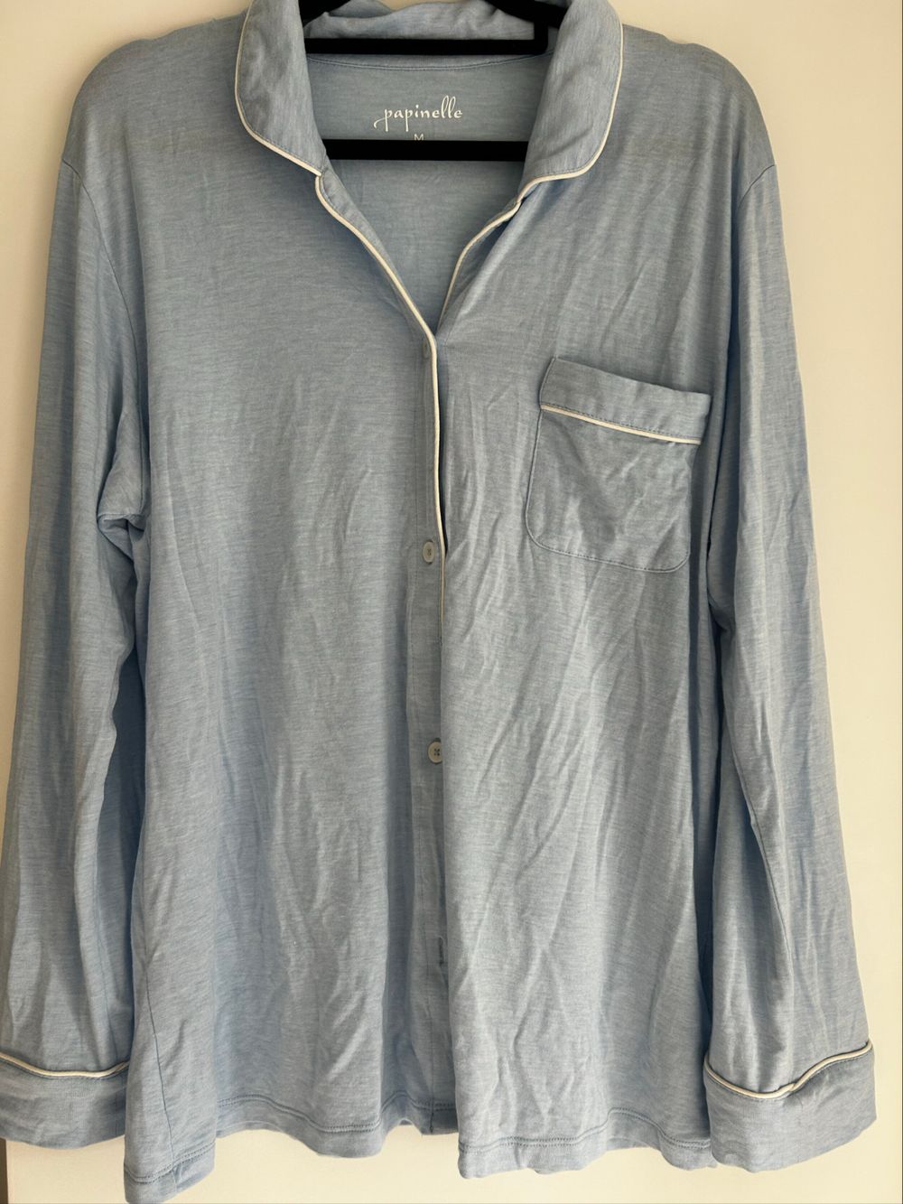 Papinelle Blue Long Sleeve Pyjama Top