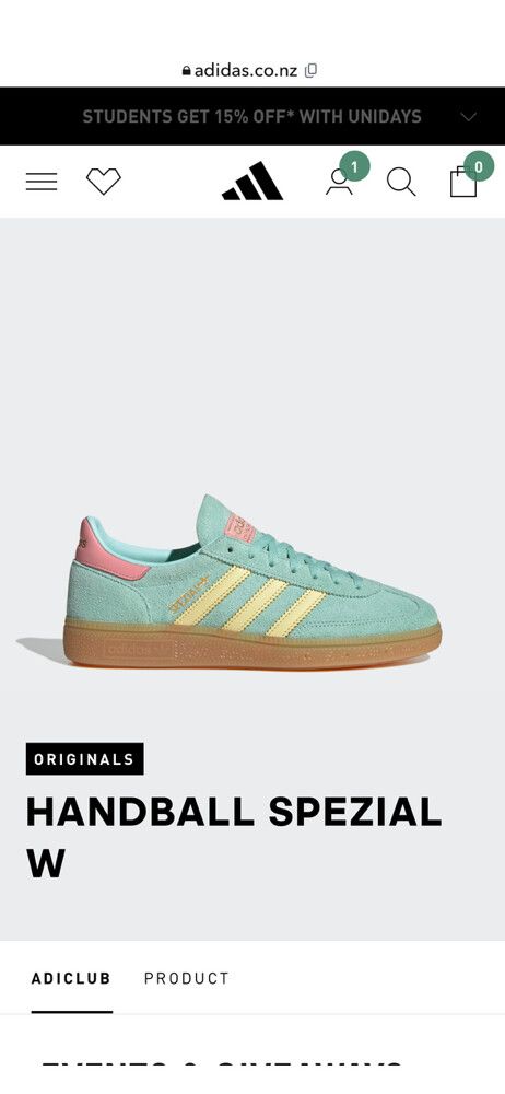 Adidas Handball Spezial green and Yellow