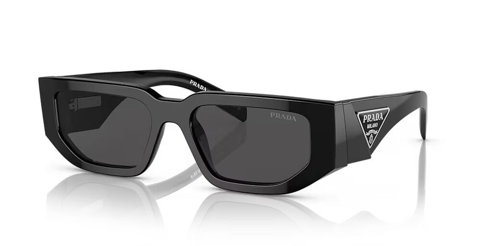 Prada Black Rectangular Sunglasses