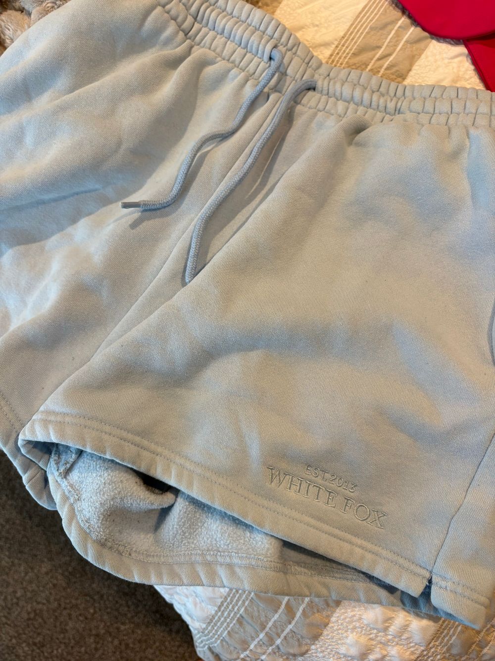 White Fox Light Blue Shorts