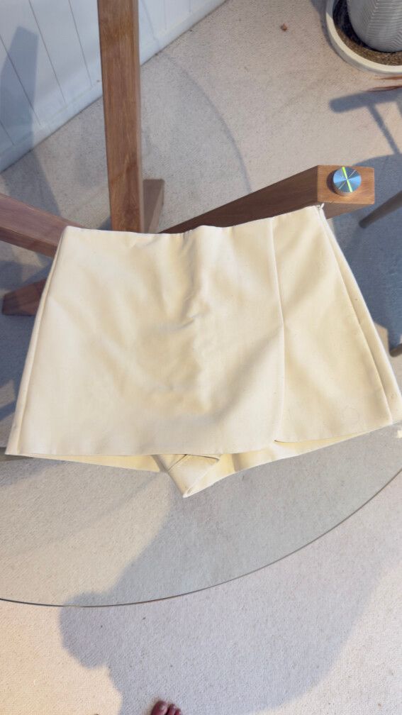 Cream Zara Wrap Skort