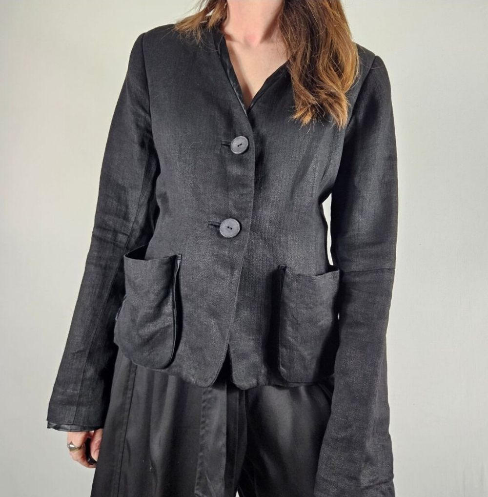 Zambesi Black Linen  Blazer