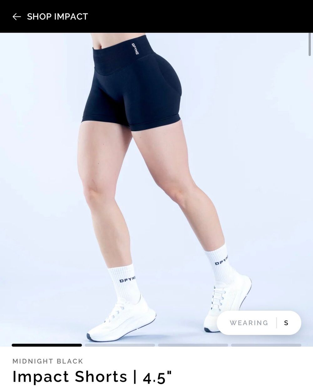 looking to buy dfyne impact shorts 4.5” XL or L