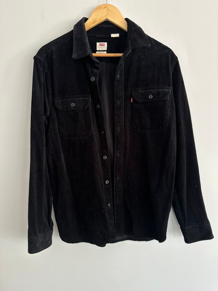 Men’s Levi’s Jackson Corduroy Worker OverShirt Black