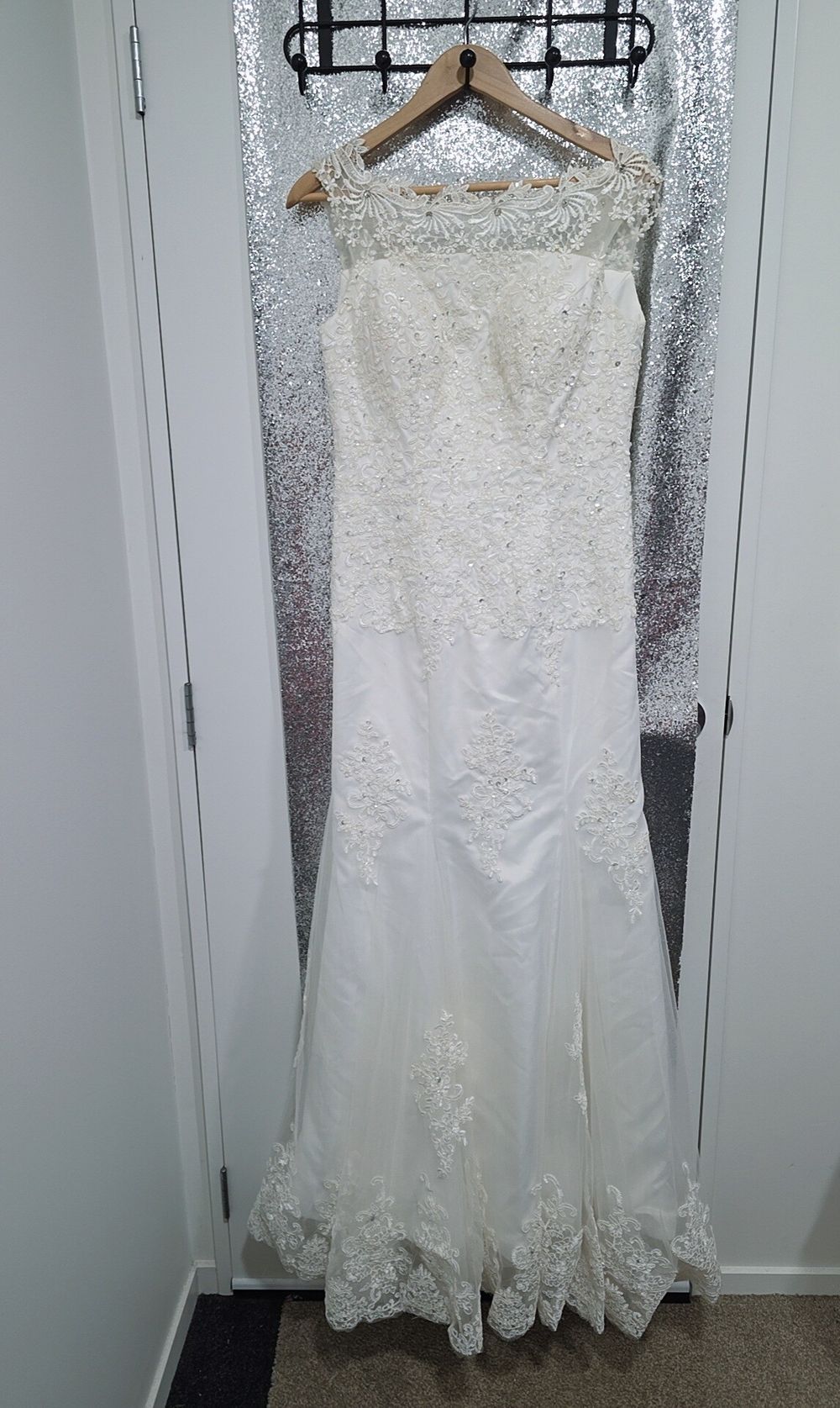 Stunning Lace & Sequin Mermaid Wedding Dress