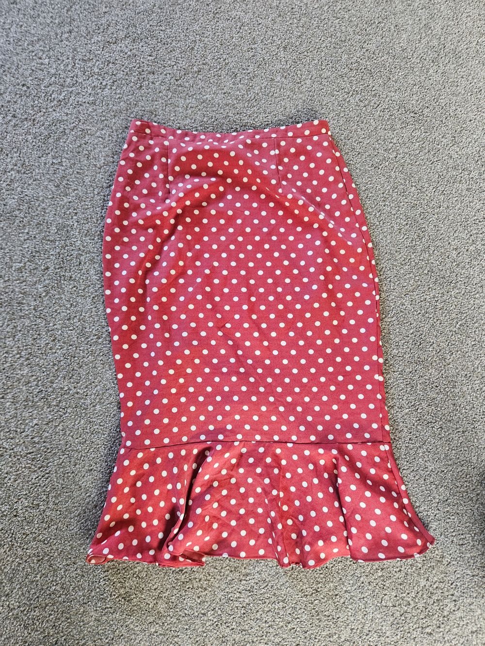 Polka Dot Midi Skirt