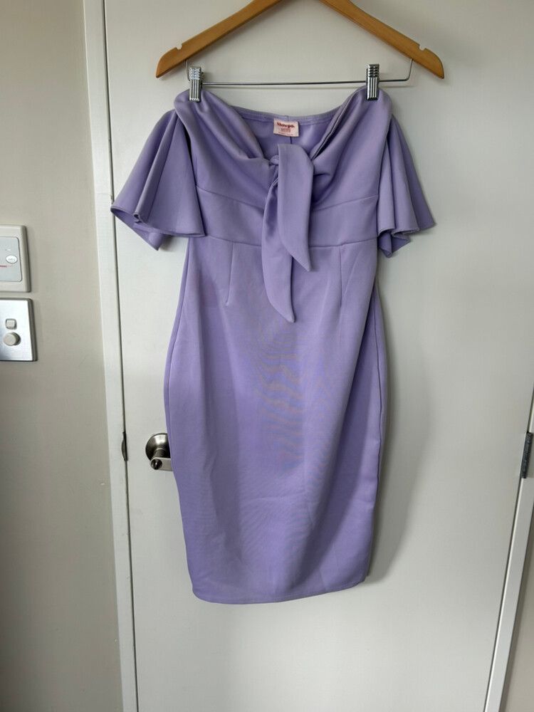 Lilac Off Shoulder Dress