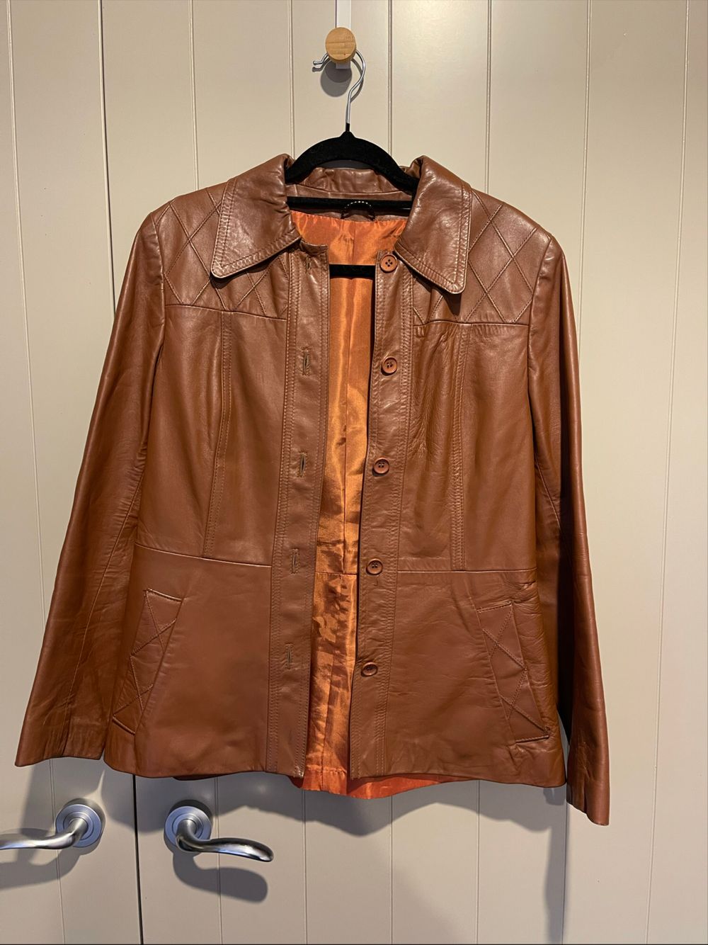 Vintage Cherry London Brown Leather Jacket