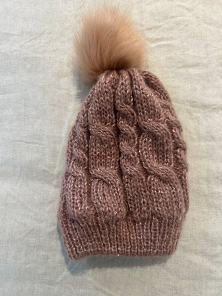 Pink Knitted Beanie
