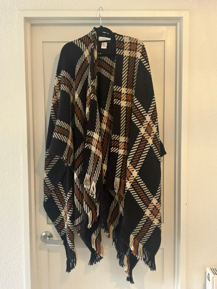 Witchery Plaid Poncho/Wrap