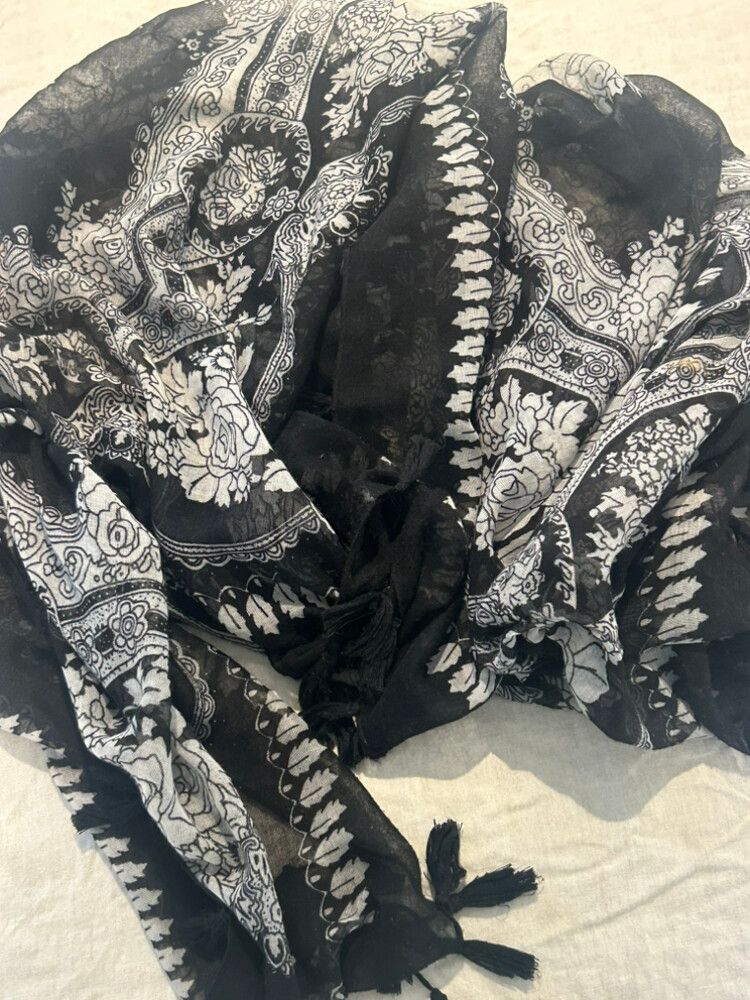 Black and White Scarf