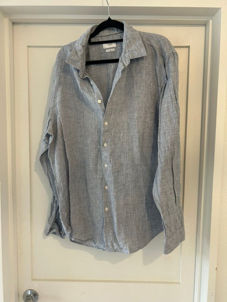 Saba Blue Linen Shirt