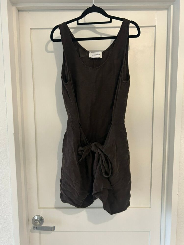 Anemos Brown Mini wrap dress Size XL