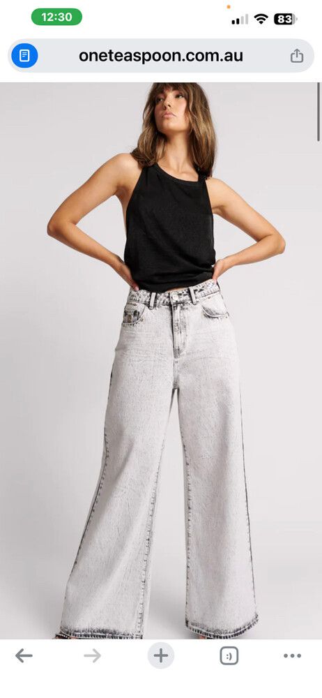 One Teaspoon Love Machine Jeans - Bianco