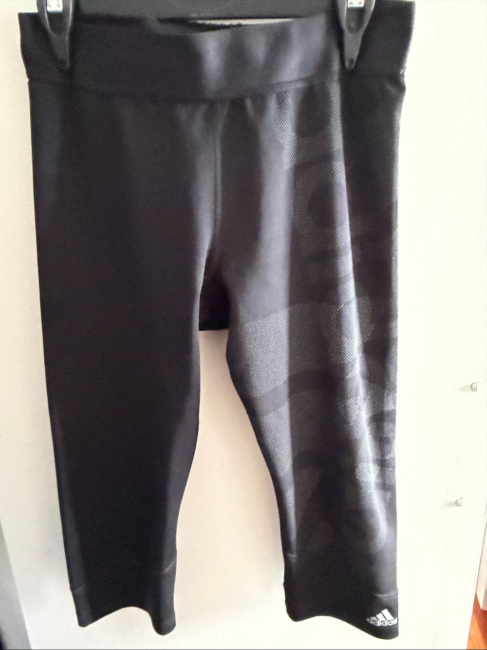 Adidas Black Techfit Capri Leggings