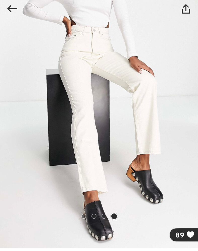 High Waist Straight Jeans