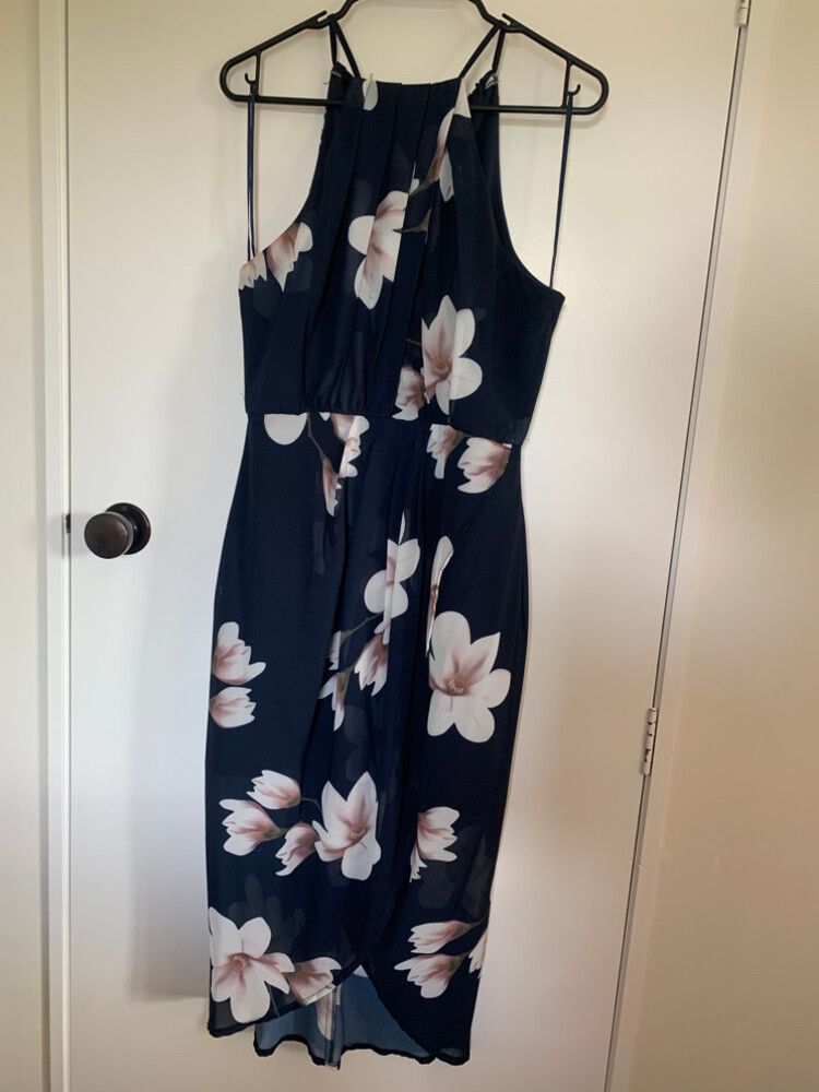 Dotti Floral Halter Neck Midi Dress