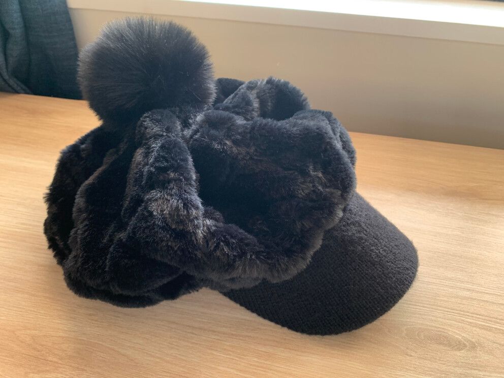 Taking Shape Black Pom Pom Cap