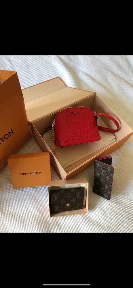 Louis Vuitton Red Crossbody Bag - Alma Mini