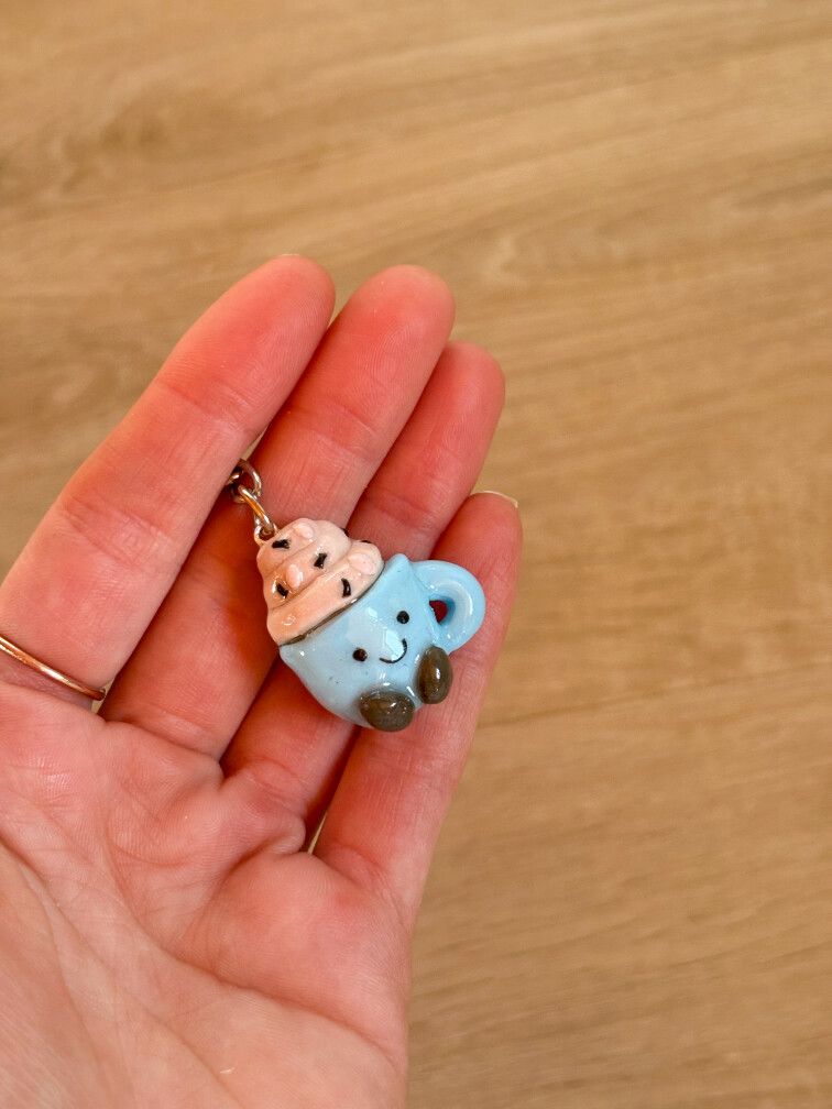 hot chocolate Jellycat inspired keying