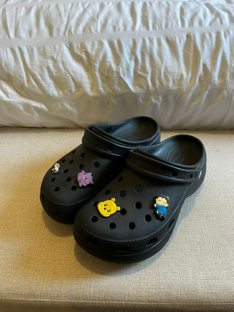 Crocs Black Platform Clogs