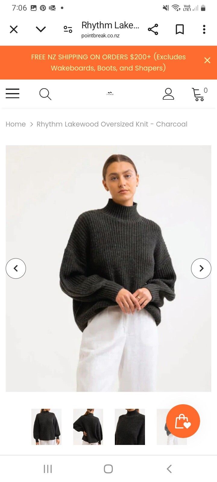 Rhythm Lakewood oversized knit