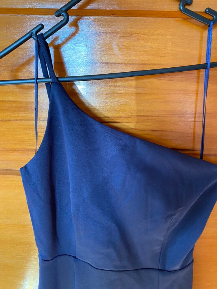Showpo - Navy No Ones Fault Shoulder Maxi Dress on Designer Wardrobe