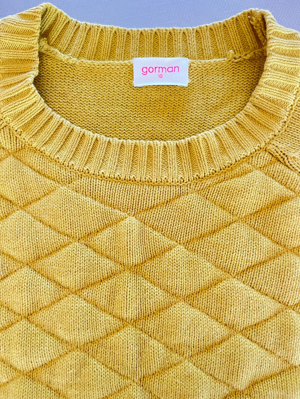 Gorman Diamond Knit Cotton Jumper