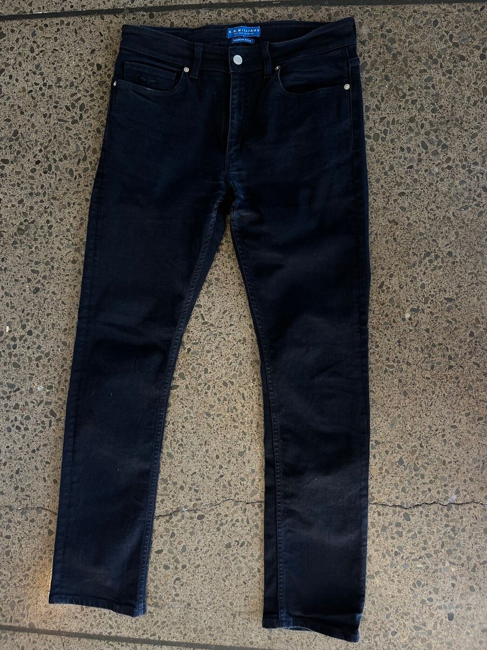 R.M. Williams Ramco Black Straight Leg Jeans
