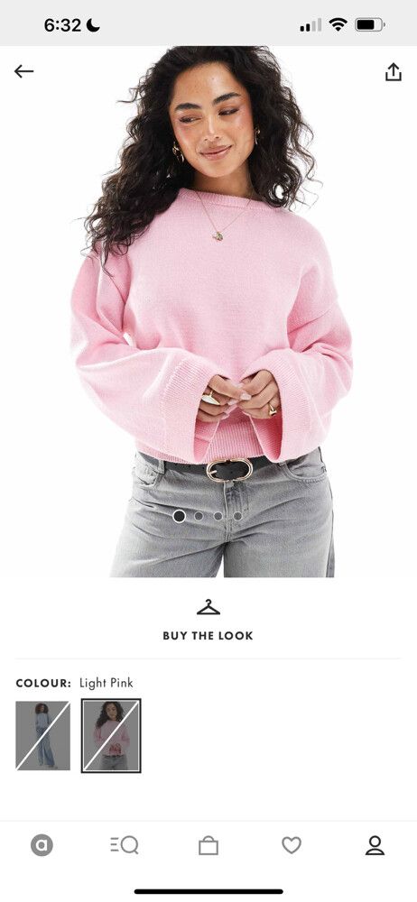 Pink Wide Sleeve Knit