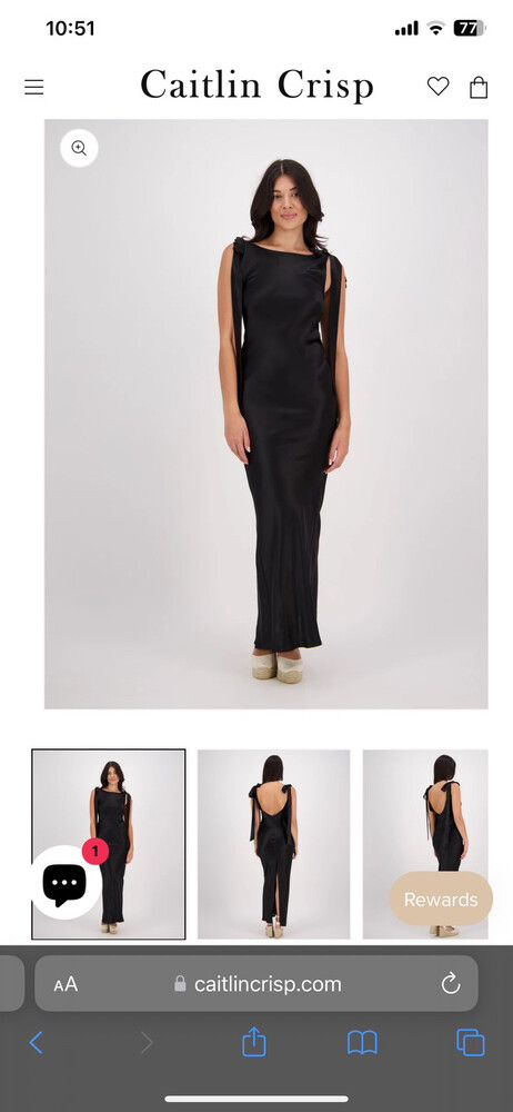 Caitlin Crisp - Wilma Dress Black Size 16