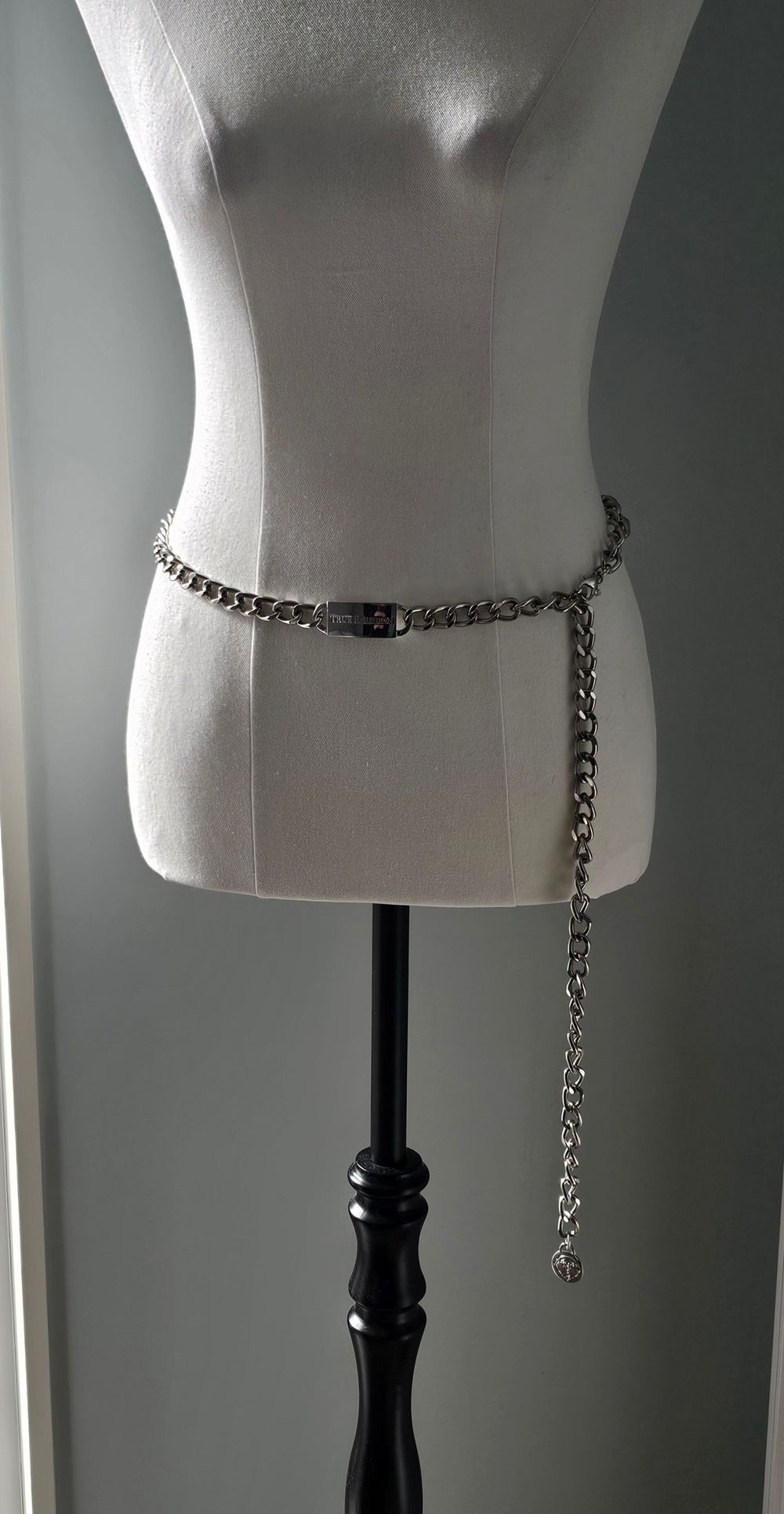 True Religion Silver Chain Belt