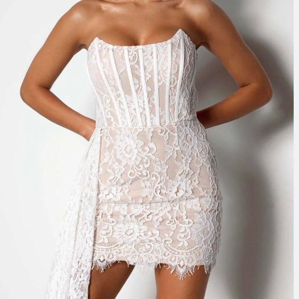 chinese dress ladies Madison Dress in White by Elle Zeitoune