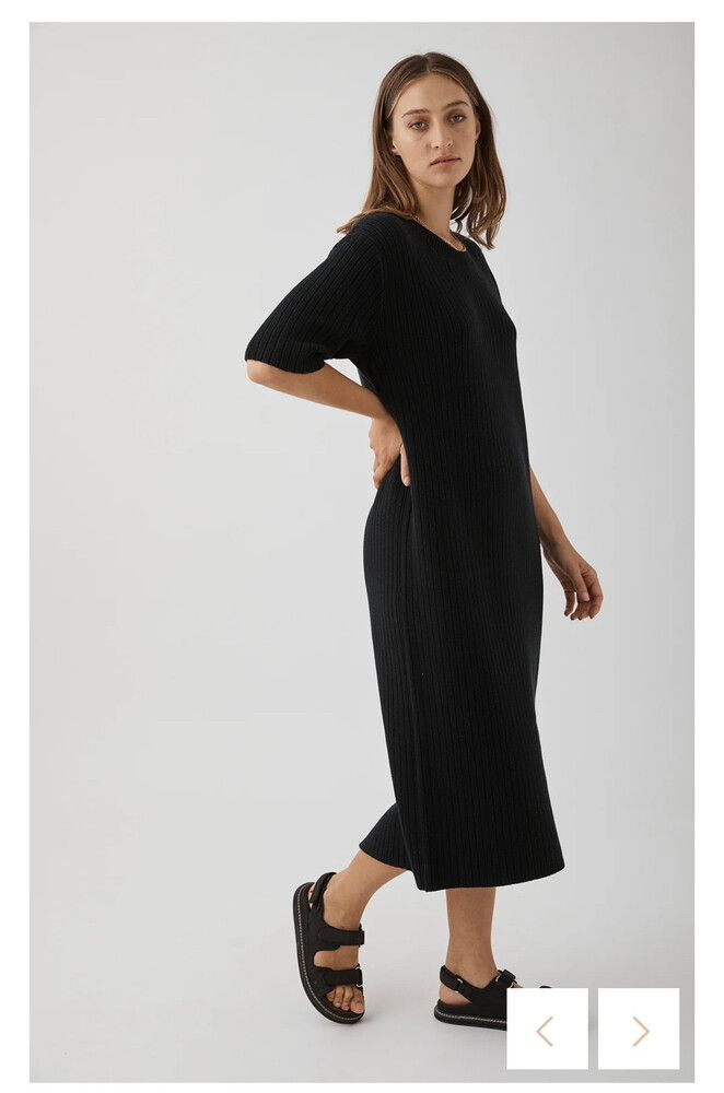 Arcaa Movement - Arcaa Movement Adaline Knit Dress Organic Cotton on Designer Wardrobe Arcaa Movement - Arcaa Movement Adaline Knit Dress Organic Cotton on Designer Wardrobe