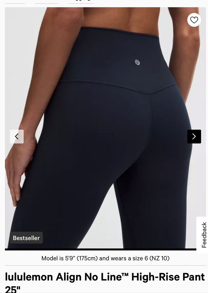 lululemon Align No Line™ High-Rise Pant 25" Navy Blue