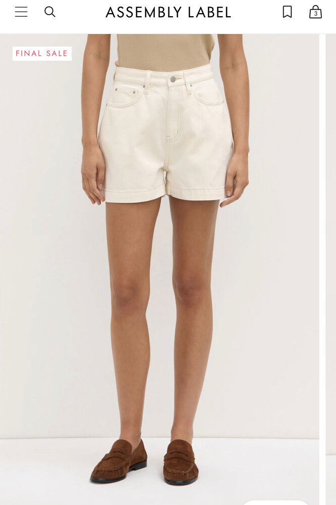 Assembly Label Boxy Denim Short