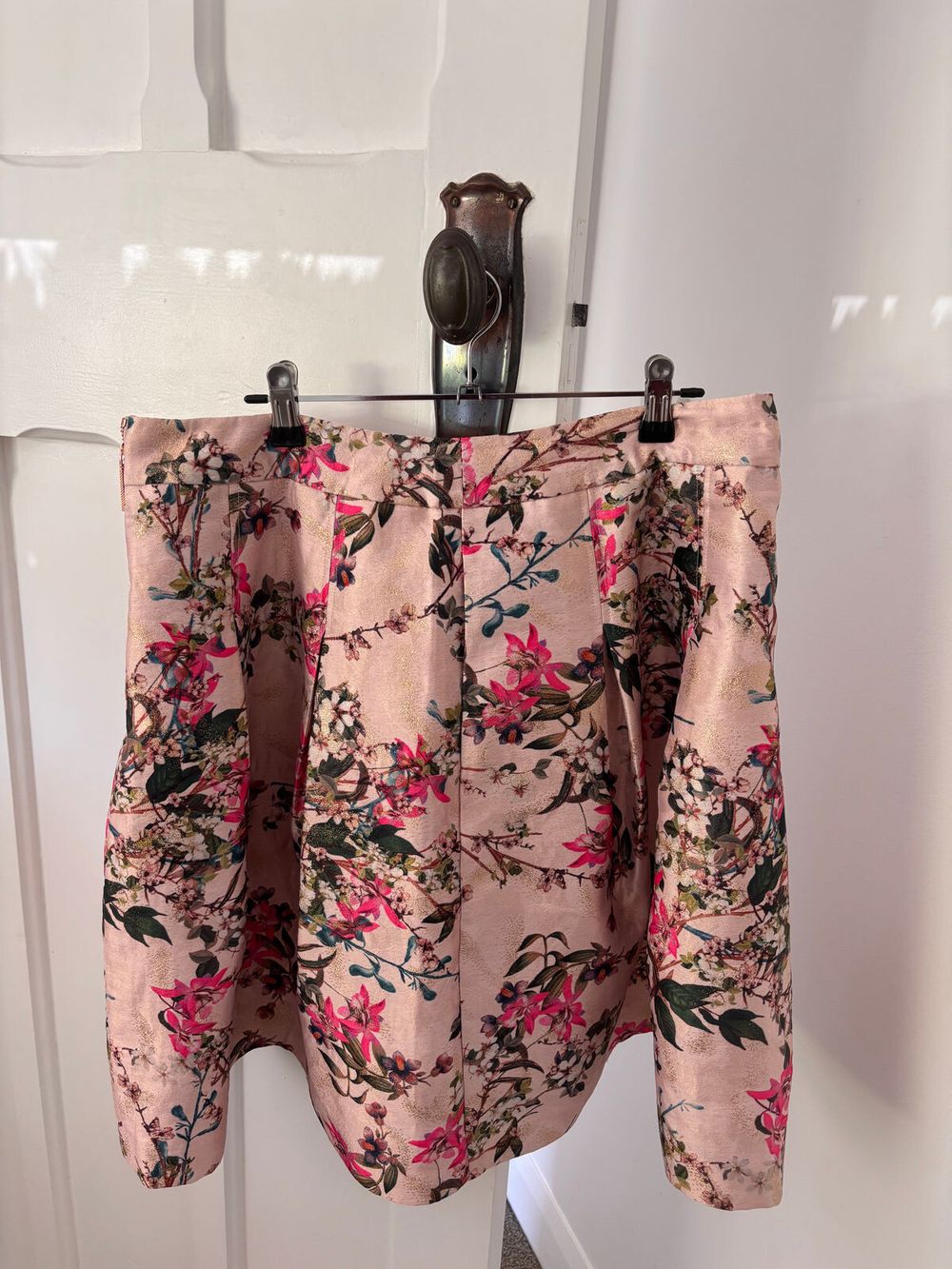 Ted Baker Pink Floral Skirt Size 14 (Ted Baker Size 5)