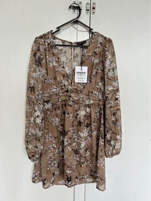 Always possible natural mini dress