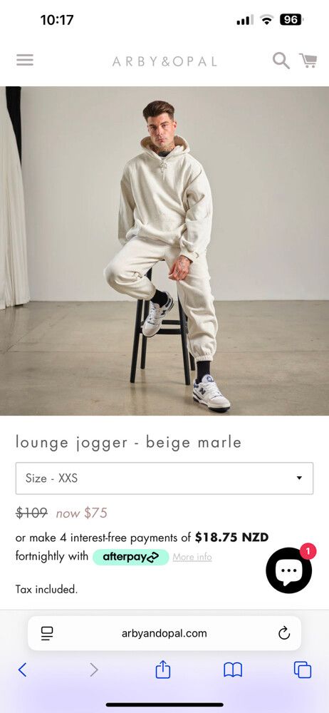 Beige Marle - Full Length Hoodie