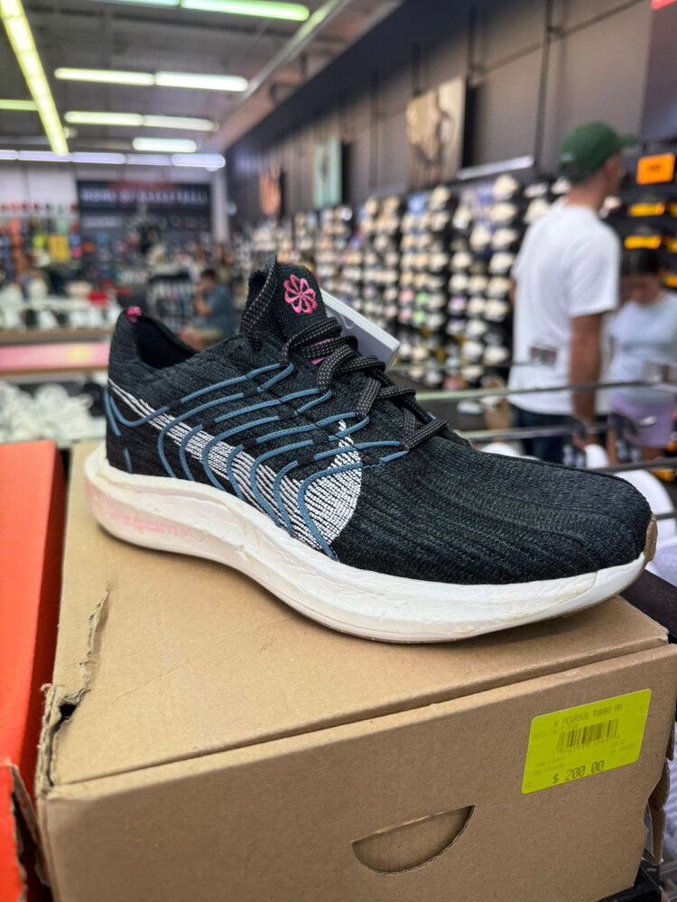 NIKE PEGASUS TURBO NEXT NATURE RUNNING SHOES Black Blue Run Sneakers Us 9 40.5