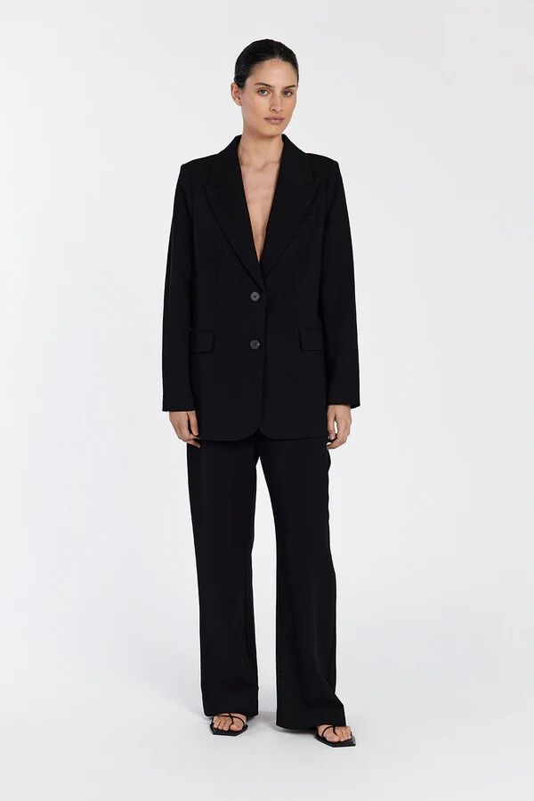 Dissh CELINE Capsule BLACK BLAZER Suit Jacket Relaxed Padded Designer Au 10 M