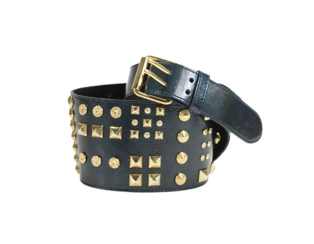 New Matthew Williamson studded leather belt Leather belt Matthew Williamson Gold size XS International  main image 3