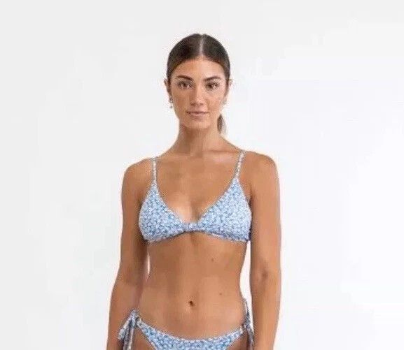 rhythm nahla trilette top White Blue Au 10 M Brand New Swim Wear Bikini Bra swimwear swimming