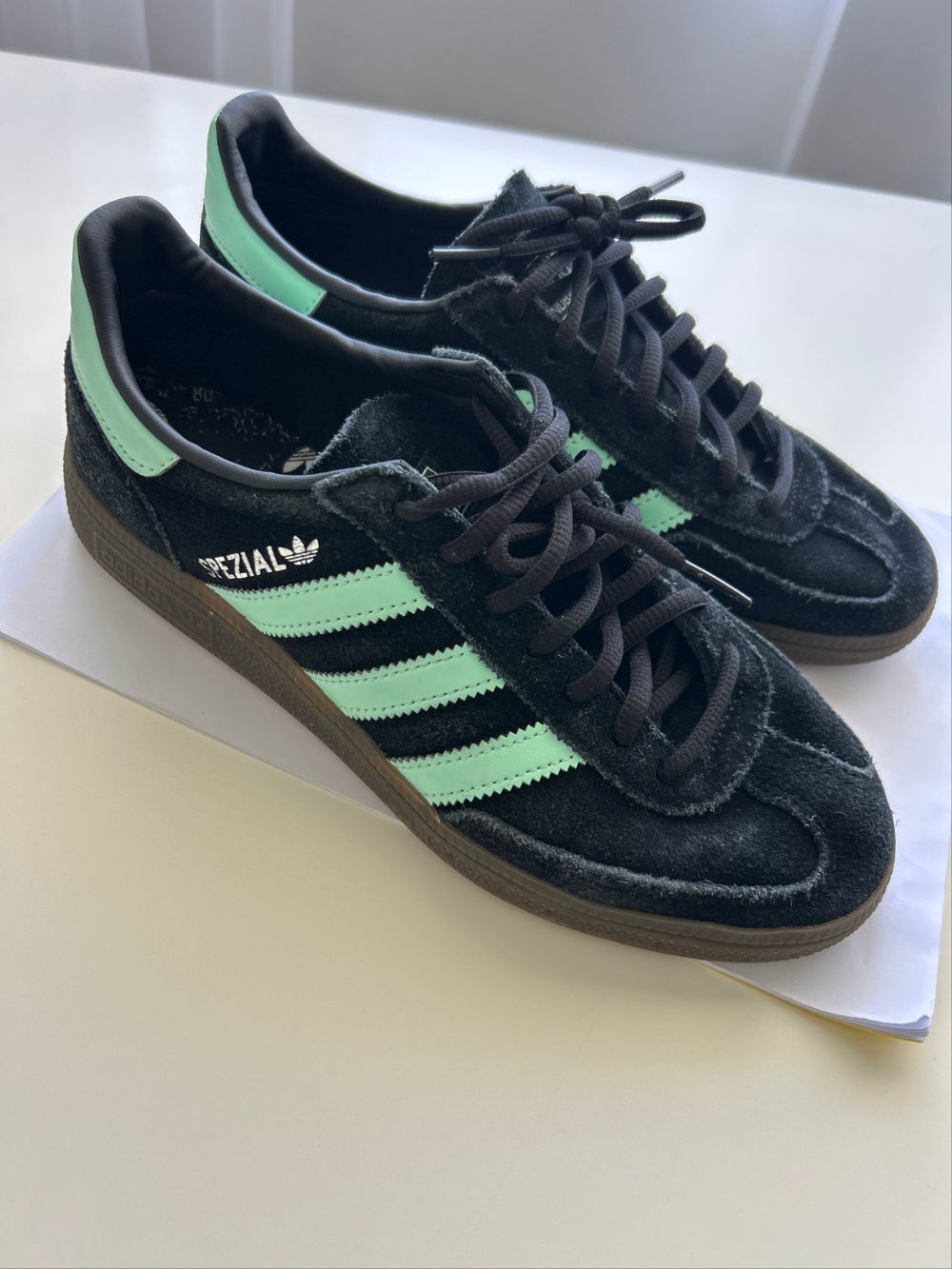 Adidas Black Mint Green Spezial Sneakers