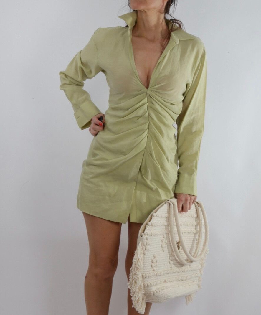 green emerald velvet dress ZARA' Floral Dress