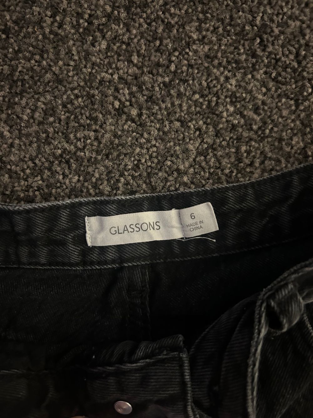 Glassons Black Denim Shorts